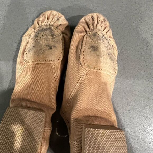 Kids' CAPEZIO Caramel Beige Slip On Shoe - Picture 7 of 8